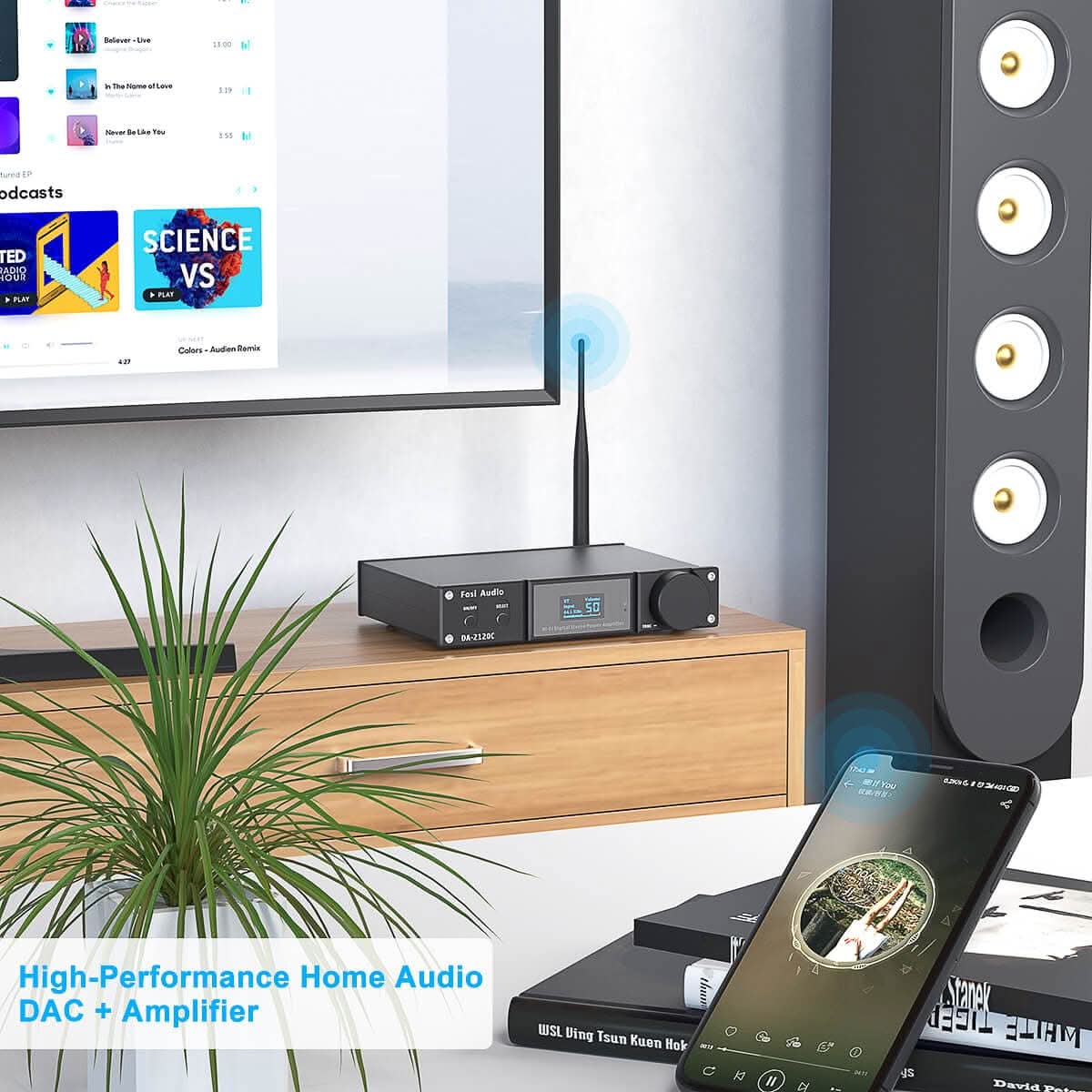 Fosi Audio DA2120C 2.1 Ch Integrated Amplifier - Image 3