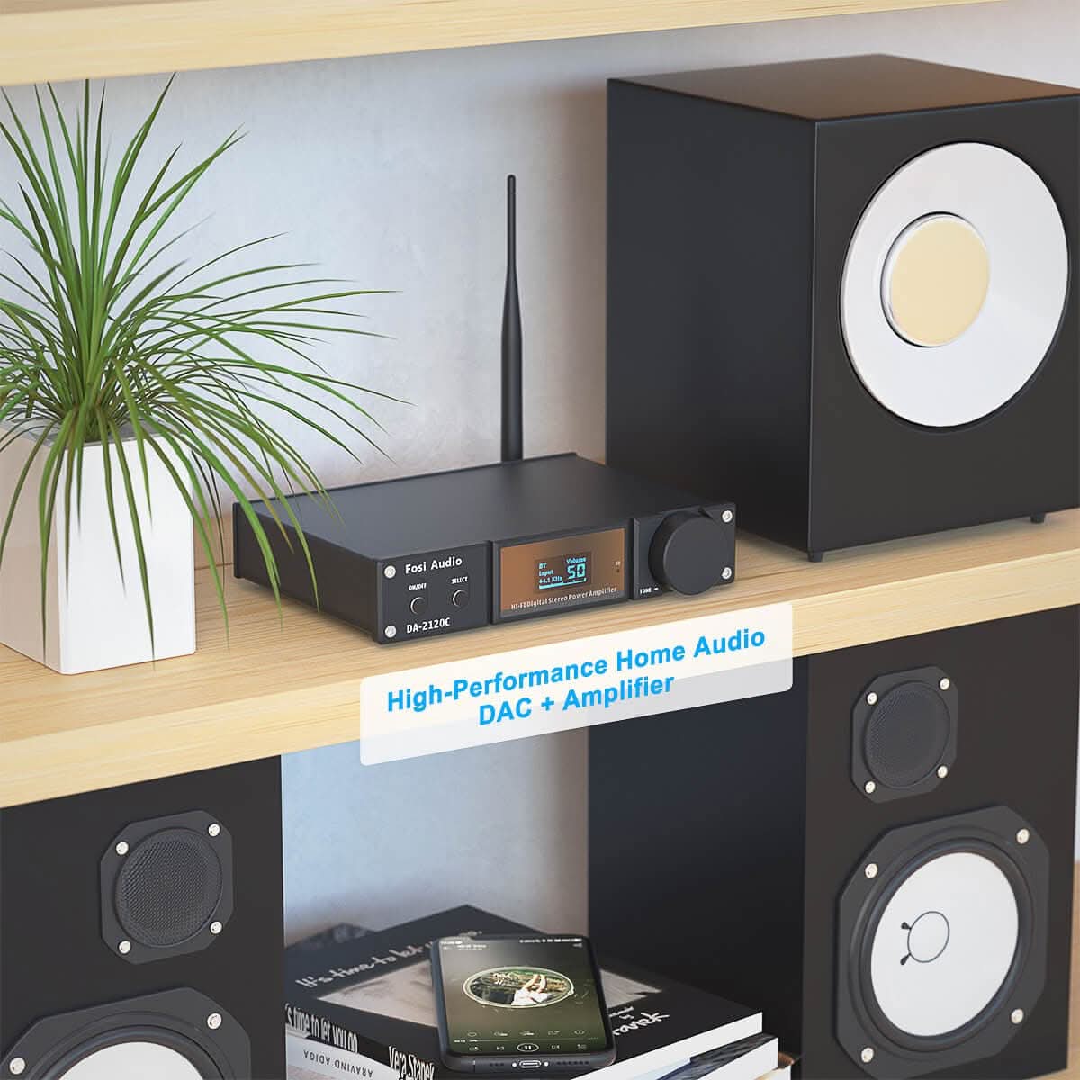 Fosi Audio DA2120C 2.1 Ch Integrated Amplifier - Image 4