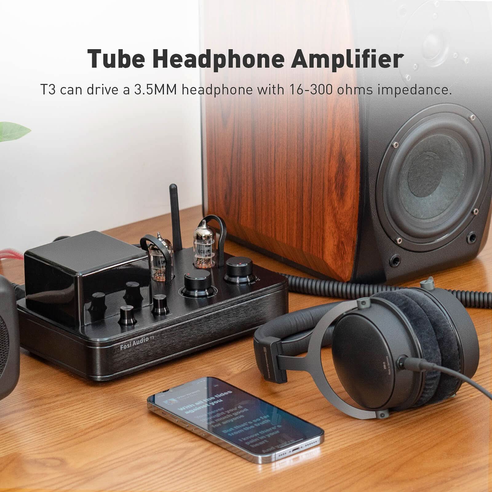 Fosi Audio T3 Bluetooth Hybrid Stereo Tube Amp - Image 3