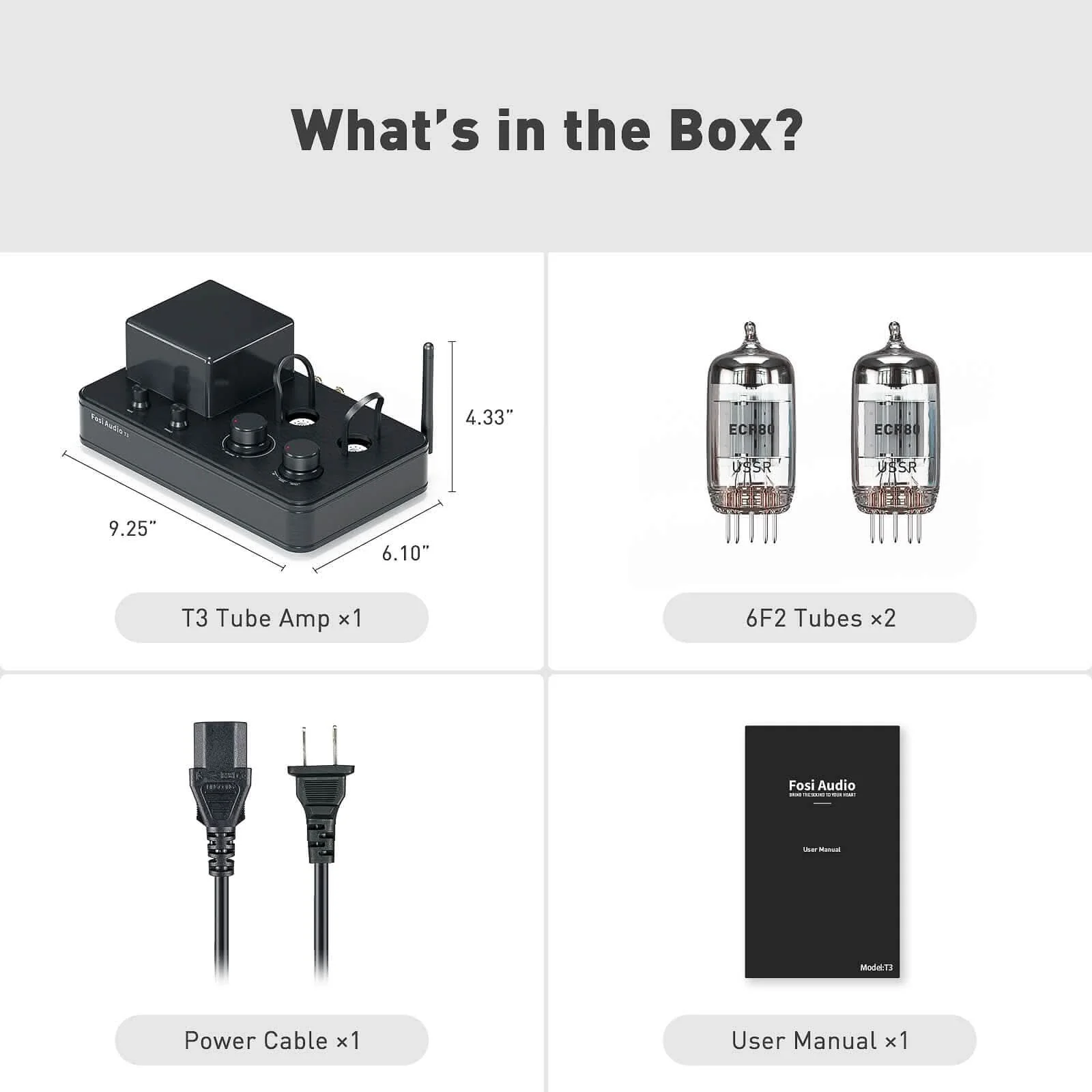 Fosi Audio T3 Bluetooth Hybrid Stereo Tube Amp - Image 8